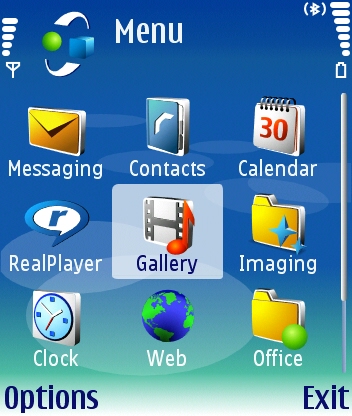 N90 screenshot: main menu