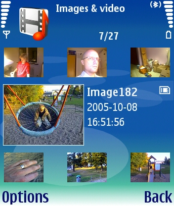 N90 screenshot: gallery/images